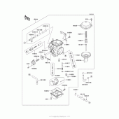 Схема узла: Carburetor (Eaf)(Ca) для Kawasaki KL650 KLR650