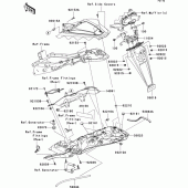 Схема узла: Заднее крыло для Kawasaki ZX600 Ninja ZX-6R