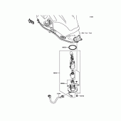 Схема вузла: Паливний насос для Kawasaki KLE650 Versys 650 ABS
