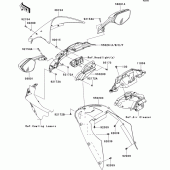 Схема узла: Облицовочные элементы для Kawasaki ZX1000 Ninja ZX-10R ABS