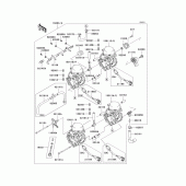 Схема вузла: Карбюратор(1/2) для Kawasaki ZX600 Ninja ZX-6R