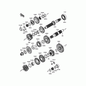 Схема вузла: Трансмісія для Kawasaki ER650 ER-6N