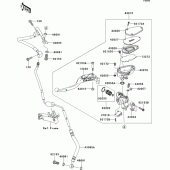 Схема узла: Clutch master cylinder для Kawasaki ZG1400 1400GTR ABS