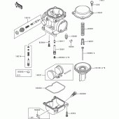 Схема узла: Карбюратор parts(1/2) для Kawasaki EN500 Vulcan 500 LTD
