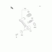 Схема вузла: Brake pedal/torque link для Kawasaki EX250 ZZR250