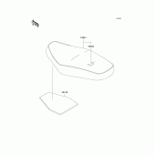 Схема вузла: Сидіння для Kawasaki EJ650 W650