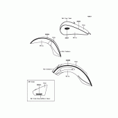 Схема вузла: Decals(White/Gray) для Kawasaki VN900 Vulcan 900 Classic
