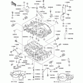 Схема вузла: Картер двигуна (1/2) для Kawasaki KLE500