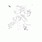 Схема вузла: Переднє крило для Kawasaki ZX636 Ninja ZX-6R