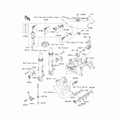 Схема вузла: Ignition switch/locks/reflectors для Kawasaki ZX1200 ZZR1200