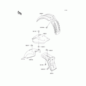 Схема узла: Крыло для Kawasaki KL650 KLR650