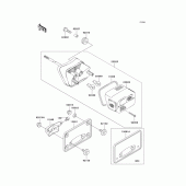 Схема вузла: Taillight(s) для Kawasaki VN1500 Vulcan 1500 Nomad Fi