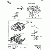 Схема узла: Картер двигателя для Kawasaki ZX750 ZXR750