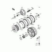 Схема узла: Сцепление для Kawasaki ZX1000 Z1000SX