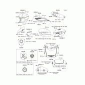 Схема узла: Decals(silver/white)(bdf) для Kawasaki VN1700 Vulcan 1700 Voyager ABS