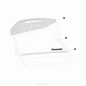 Схема вузла: Кофри комплект для Kawasaki KLE650 Versys 650 LT Supplement