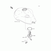 Схема узла: Fuel pump для Kawasaki ZR750 Z750