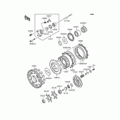 Схема вузла: Зчеплення для Kawasaki ZR1100 Zephyr 1100RS