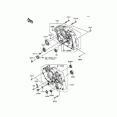 Схема узла: Картер двигателя для Kawasaki KLX140 KLX140