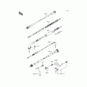 Схема вузла: Троси для Kawasaki KMX125