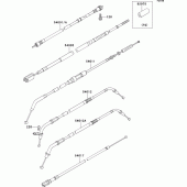 Схема вузла: Троси для Kawasaki VN800 Vulcan 800 Classic