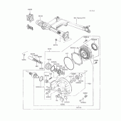 Схема вузла: Drive shaft/final gear(1/2) для Kawasaki VN750 Vulcan 750