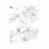 Схема вузла: Starter motor для Kawasaki KL650 KLR650