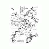 Схема вузла: Паливний бак для Kawasaki ZR800 Z800 ABS