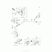 Схема вузла: Кермо & Пульт управління рульовим для Kawasaki VN900 Vulcan 900 Classic LT