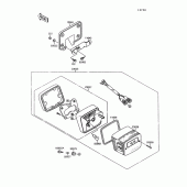 Схема вузла: Taillight(s) для Kawasaki VN1500 VN-15