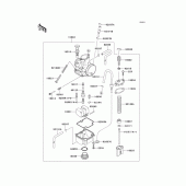 Схема вузла: Карбюратор(1/2) для Kawasaki KX85 KX85-II