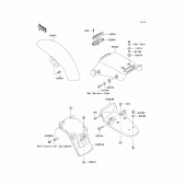 Схема узла: Крыло для Kawasaki EL250 Eliminator 252