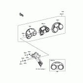 Схема вузла: Meter(s) до Kawasaki ZX1400 ZZR1400 ABS