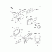 Схема узла: Фара для Kawasaki KL250 KL250 Super Sherpa