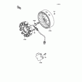 Схема узла: Генератор для Kawasaki KL250 KLR250