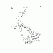 Схема вузла: Рама для Kawasaki BJ250 Estrella RS