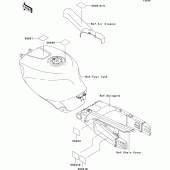 Схема вузла: Інформаційні наклейки для Kawasaki ZX750 Ninja ZX-7RR