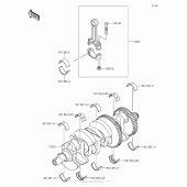 Схема вузла: Колінчастий вал для Kawasaki KLZ1000 Versys 1000 LT