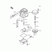 Схема вузла: Комплектуючі карбюратора для Kawasaki ZX900 GPZ900R