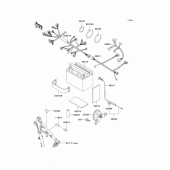 Схема узла: Электрооборудование для Kawasaki KL250 KLR250