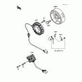 Схема узла: Генератор для Kawasaki EX250 Ninja 250