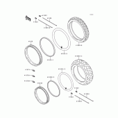 Схема узла: Шины для Kawasaki EN500 Vulcan 500 LTD
