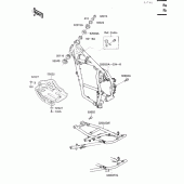 Схема узла: Рама для Kawasaki KL650 KLR650