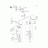Схема узла: Подвеска/амортизатор для Kawasaki ZG1200 Voyager XII