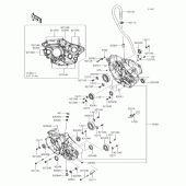 Схема вузла: Картер двигуна для Kawasaki KX450 KX450F