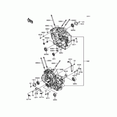 Схема вузла: Картер двигуна для Kawasaki VN900 Vulcan 900 Classic