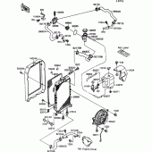 Схема узла: Радиатор (1/2) для Kawasaki VN1500 VN-15 SE