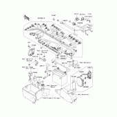 Схема узла: Электрооборудование для Kawasaki VN1500 Vulcan 1500 Mean Streak