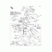 Схема вузла: Saddlebags(1/2) для Kawasaki VN1500 VN1500 Classic Tourer