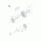 Схема вузла: Заднє колесо & Привідний ланцюг для Kawasaki ZG1000 Concours